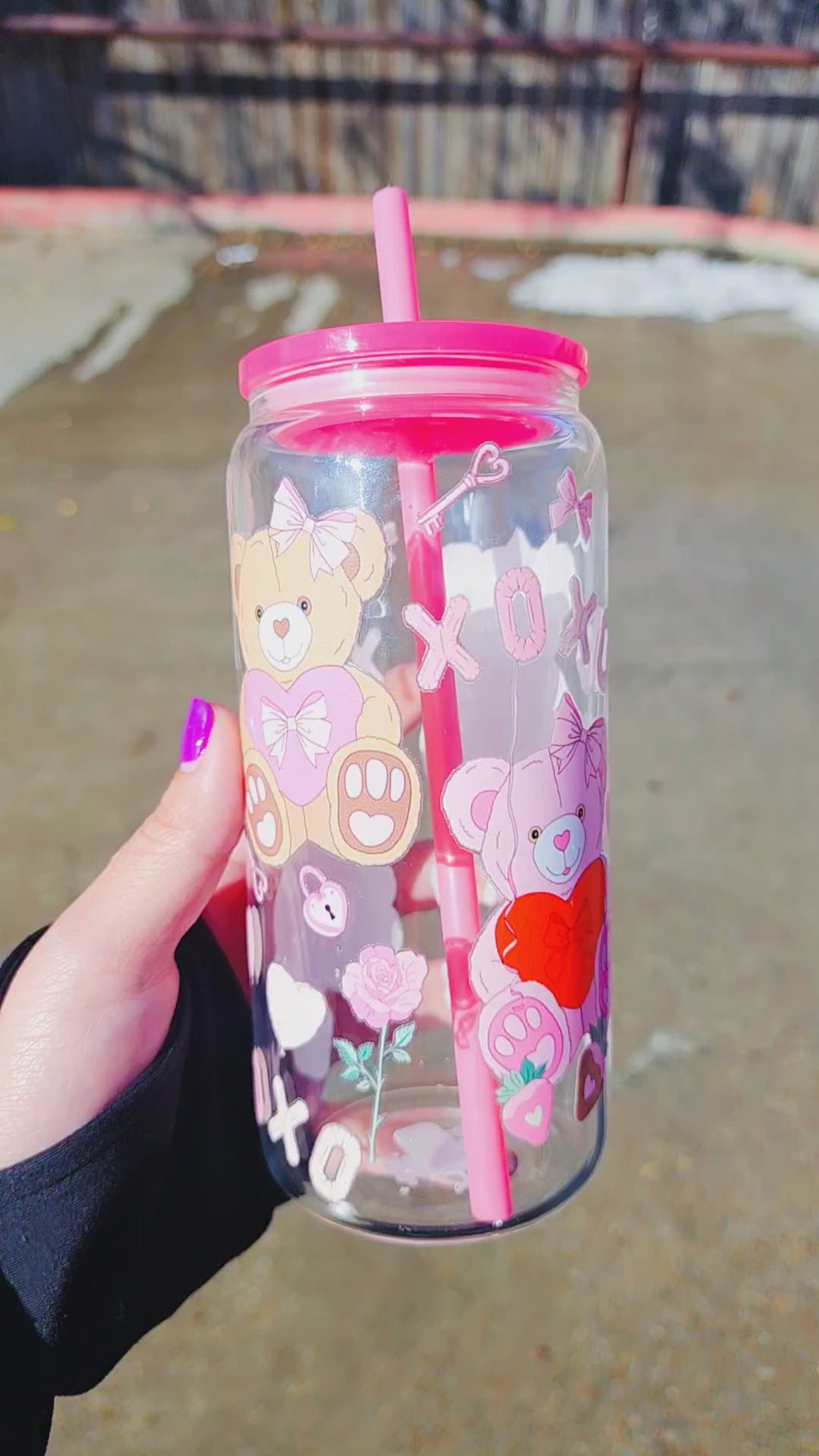 20oz XOXO Libby Glass