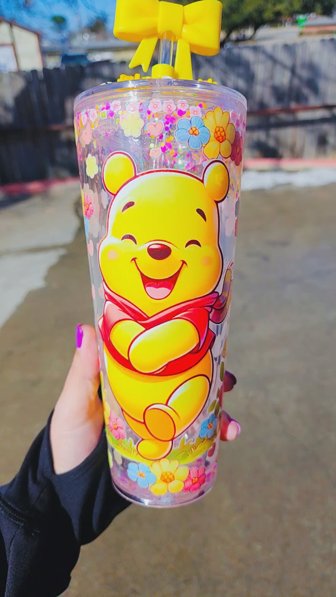 24oz Bear Acrylic Snowglobe