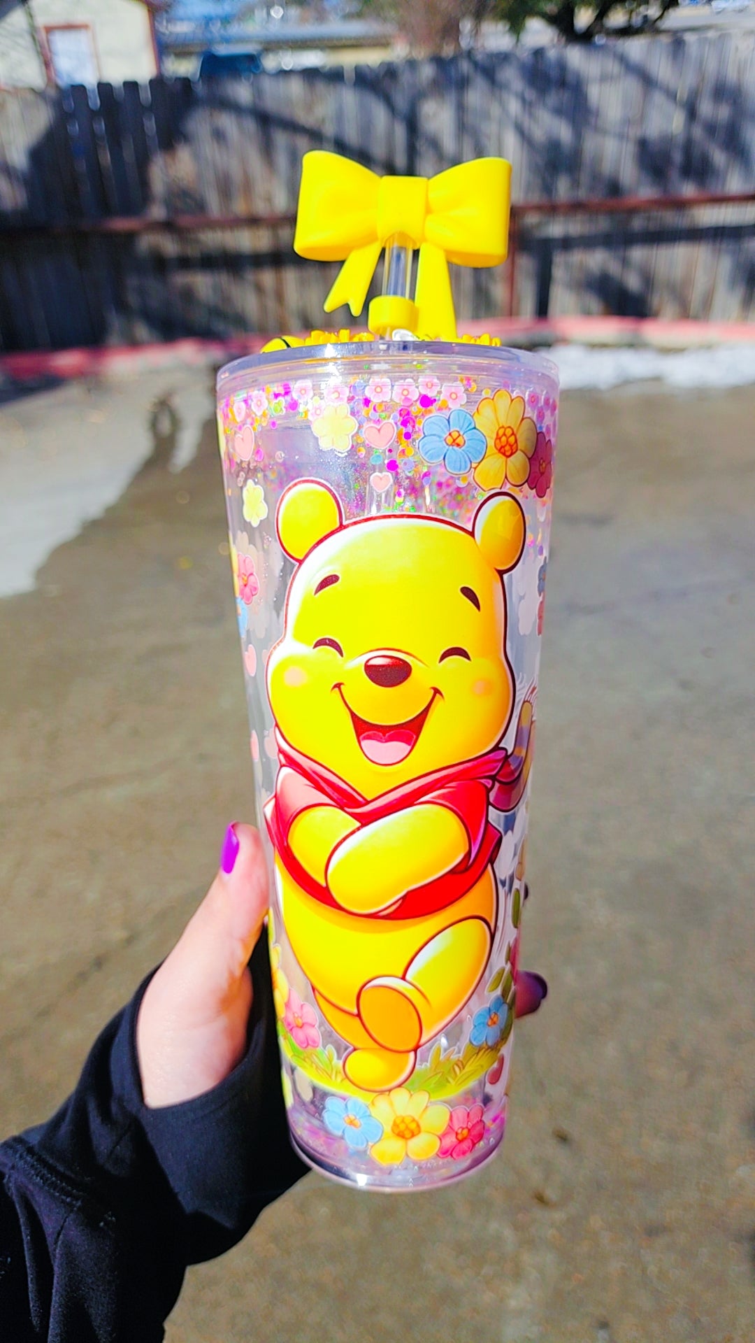 24oz Bear Acrylic Snowglobe